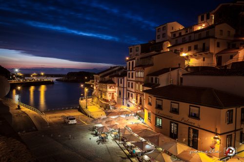Fotografía nocturna en el reportaje de casa rural en Cudillero, Asturias