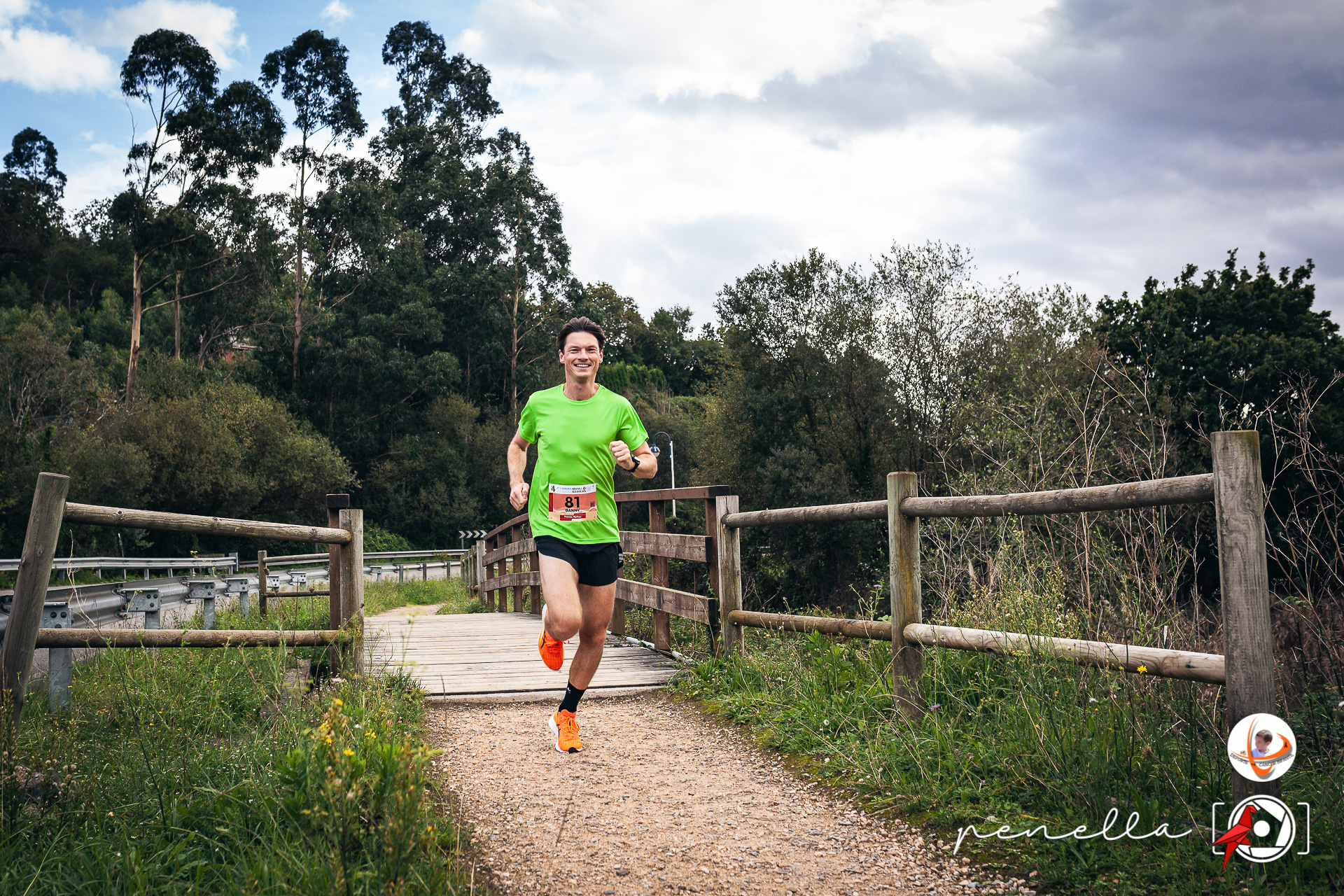Punto de paso en la bajada a San Juan de la Arena en la Carrera Manu Barrera 2023