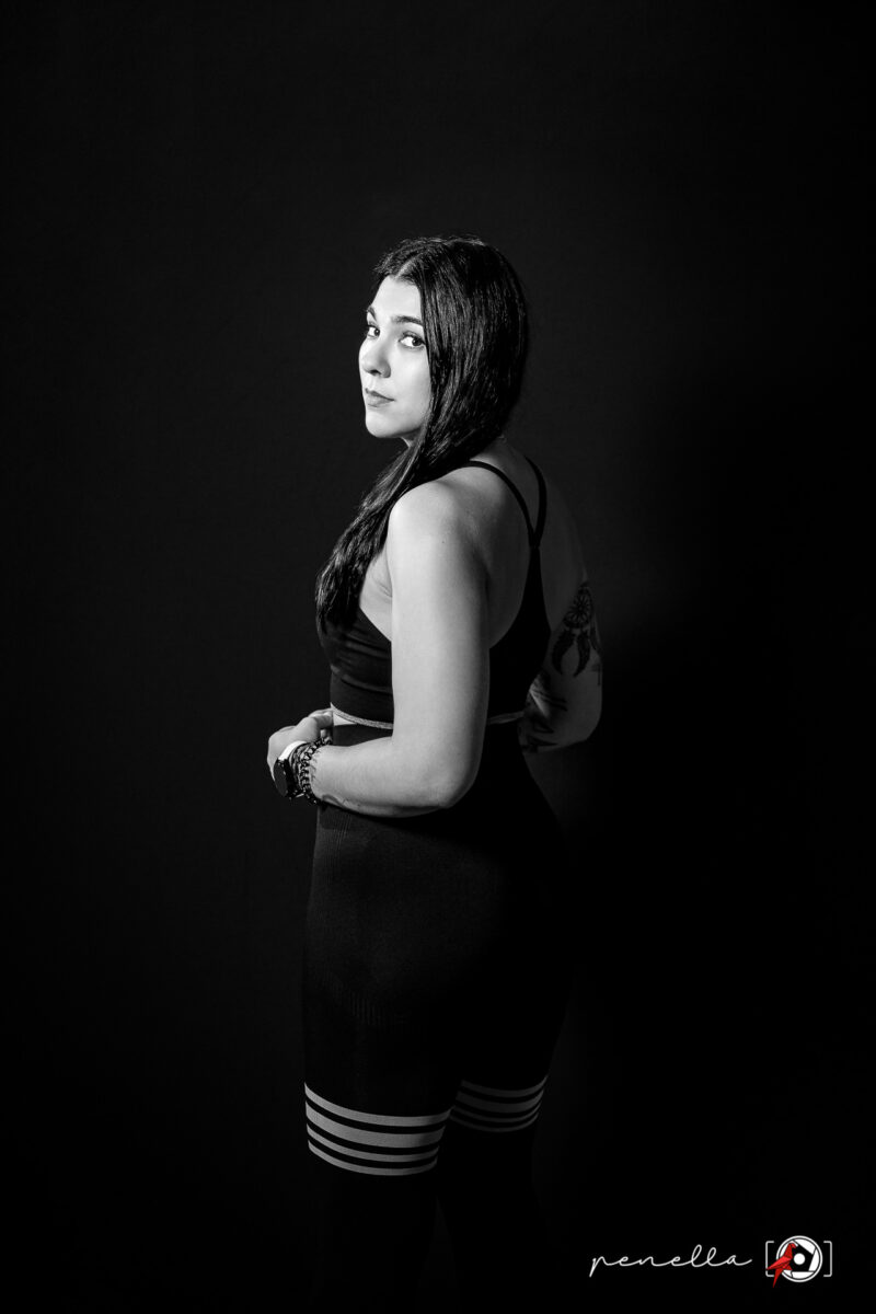 sesión book o retrato para una web de nutrición y fitness con la fotógrafa Penella Fotografía