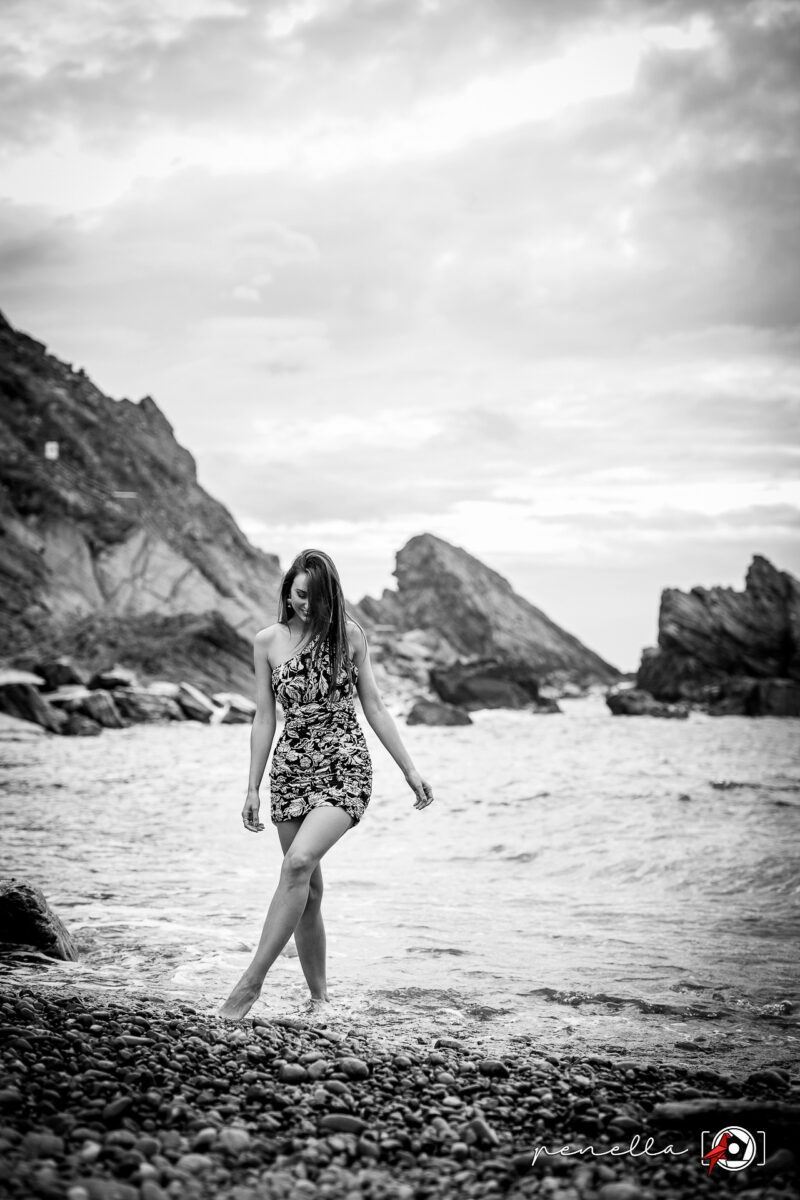 sesión de retrato profesional y reportaje book en exterior en Asturias